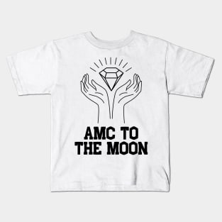 AMC to the Moon Diamond Hands Kids T-Shirt